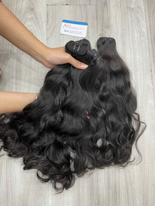 Extensions de cheveux naturels ondulés en trame, qualité supérieure, bruts, non traités, double trame, provenant du Vietnam - Product Image 4