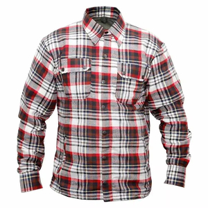 Men's Aramid Lined <b>Kevlar</b> Flannel <b>Shirt</b> <b>Motorcycle</b> Riding Protective Custom Logo Wholesale OEM Bulk - Product Image 1