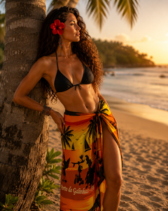 Vestido Maxi Halter sin Mangas con Estampado Digital para Mujer, Transpirable y Ligero, para Usar en la Playa o en el Resort - Product Image 3