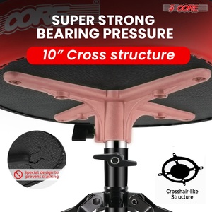 Silla de Baterista Ajustable de Alta Resistencia con Asiento Acolchado de 3 Pulgadas y Capacidad de 200 Libras - Product Image 5