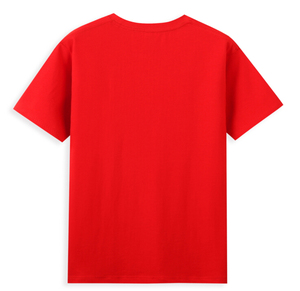 เสื้อยืดคอกลมพิมพ์โลโก้ตามสั่ง ผ้าฝ้าย 100% ทรงหลวม คุณภาพสูง ระบายอากาศได้ดี แขนสั้น ไซส์ใหญ่ น้ำหนัก 210 กรัม - Product Image 4