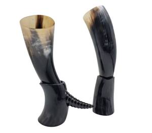 Auténtico Cuerno Vikingo Pulido de Alta Calidad, Estilo Animal, para Beber Mead o Cerveza, Ideal para Eventos de Cosplay, Hecho a Mano con Cuerno de Búfalo - Product Image 1