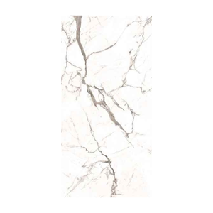 Carrelage en porcelaine effet marbre blanc super brillant 1200x2400mm – Dalles de luxe en porcelaine marbre blanc pour revêtements de sol intérieurs haut de gamme - Product Image 4