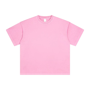 Camiseta Premium Oversize de Algodón Pesado con Hombros Caídos, Lisa, Básica, Estilo Urbano, Casual, Ajuste Holgado, Personalizable, Venta al por Mayor DDP - Product Image 5