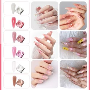 Poly Gel Nail Kit with UV Lamp Everything for Beginners <b>Builder</b> Gel Extension Nail Kit Slip Solution Included - Product Image 3