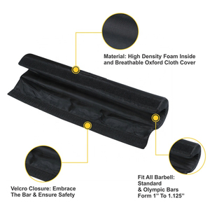 New Custom Adjustable Rubber Barbell <b>Pad</b> <b>for</b> <b>Squats</b> Powerlifting Durable Universal Use Comfortable Barbell <b>Pad</b> - Product Image 2