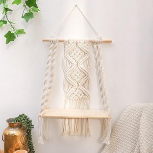 Tapiz de Pared de Macramé Bohemio Indio de Algodón Tejido a Mano, Ideal para Dormitorio, Pasillo, Habitaciones Infantiles y Juveniles, para Toda Ocasión - Product Image 4