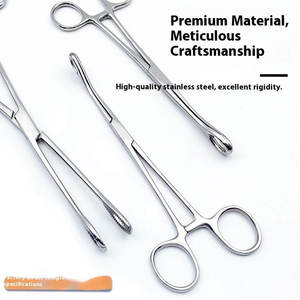 Pinzas para Esponjas de 22 cm, Instrumentos Quirúrgicos de Acero Inoxidable, Pinzas para Sujetar Esponjas, Instrumentos Quirúrgicos de Uso Médico - Product Image 3