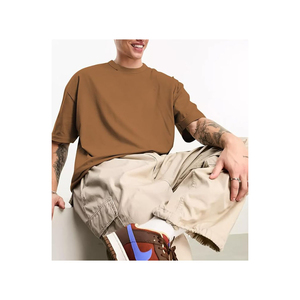 Pakistan Bulk Production Men Plus Size Casual Breathable Eco-Friendly Oversized T-<b>Shirts</b> 100% Cotton Quick Dry Factory Direct - Product Image 2