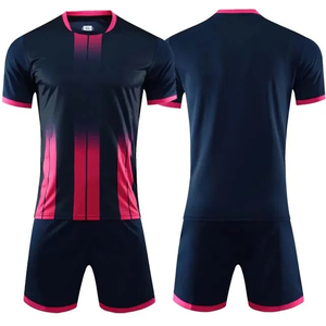 Men's Blue Yellow Gradient Soccer Jersey Short Sleeve Moisture Wicking Polyester Uniform All Seasons <b>Athletic</b> Fit - Product Image 5