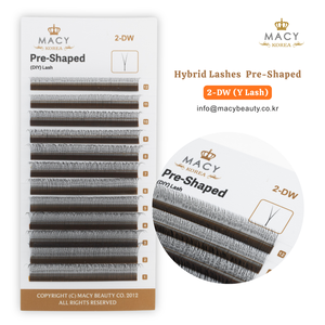 Extensions de cils hybrides préformées 2-DW Y Lash MACY BEAUTY KOREA, extensions de cils de qualité supérieure, vente en gros, étiquette privée personnalisée - Product Image 5