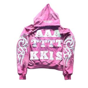 Venta al por mayor de algodón personalizado hombres Streetwear de gran tamaño Unisex hombres Vintage lavado ácido sudaderas con capucha desgastadas nuevo diseño de moda - Product Image 6