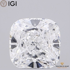Diamant de laboratoire CVD de 3,00 carats, taille coussin, couleur D, pureté VVS2, certifié IGI, idéal pour bague de mariage ou cadeau - Product Image 1