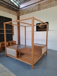 <b>Outdoor</b> Teak Wood Cabana for Villa Resort Backyard Furniture - Product Image 2