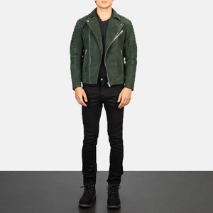 Men's Coated Genuine <b>Leather</b> <b>Jacket</b> Stand Collar Custom OEM Service Breathable Moto Biker Style Digital Printed <b>Suede</b> Fashion - Product Image 4