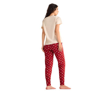 Manufacturer Women Christmas Pajama Set Printed Cotton Family Holiday Sleepwear Private Label Manufacturer - Product Image 2