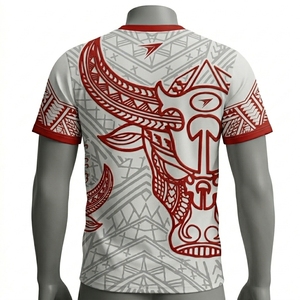 เสื้อยืดกีฬาพิมพ์ลายกราฟิกสำหรับผู้ชาย ระบายอากาศได้ดี แห้งเร็ว ชุดกีฬาลำลอง - Product Image 2