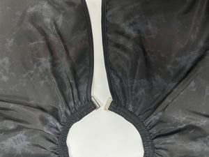 Cape de coiffure imperméable blanche et grise à motifs, surdimensionnée, pour salon de coiffure et barbier - Product Image 5
