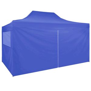 Carpa para Bodas y Fiestas de 10x13 Pies, Fabricada con Tela Oxford 600D Azul Acero con Revestimiento de PVC - Product Image 3