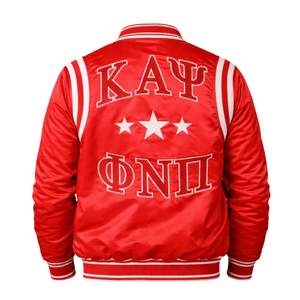 Chaqueta Bomber Retro de Satén Kappa Alpha Psi, Ropa de Fraternidad Griega con Diseño Clásico, Comodidad Premium y Ajuste Elegante - Product Image 5