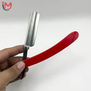 Professional Stainless Steel <b>Single</b> <b>Blade</b> <b>Razor</b> With Red Plastic Handle For Bikini Use - Product Image 1