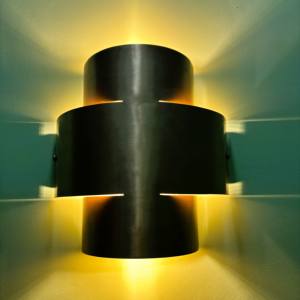 Lámpara de Pared de Hierro de Diseño Costero Moderno, Luz Regulable de 12 Pulgadas, Bombillas Halógenas Ecológicas E26, Iluminación Interior para Hogar y Oficina - Product Image 4