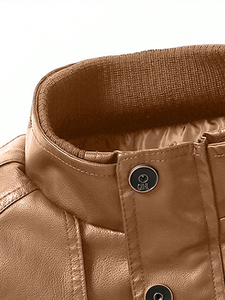 Fabricante de Chaquetas de Cuero Personalizadas, Chaqueta de Cuero Genuino para Motociclistas, Chaquetas de Cuero para Hombre al por Mayor, Proveedor de Chaquetas de Cuero OEM - Product Image 4