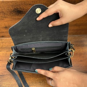 Bolso de cuero de piel metálica recién llegado, bandolera, gitana, Bohemia, cuero Real, Vintage, hecho a mano, estilo occidental, multiusos, bandolera - Product Image 5