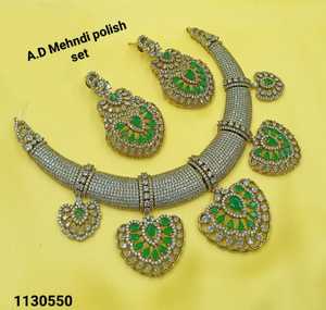 Luxurious Pink Stone Rani Haar <b>Necklace</b> Sets Heavy American Diamond Bridal Jewelry with Matching <b>Statement</b> Earrings for Wedding - Product Image 4