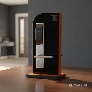 Serrure de porte électronique RFID pour hôtel TES-703 SSB en acier inoxydable de qualité supérieure avec système d'entrée sans clé sécurisé - Product Image 6