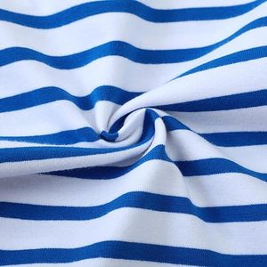Camiseta a Rayas de Algodón de Alta Densidad, Tejido Grueso y Duradero, Camiseta Urbana para Hombre, Logotipo Personalizado, Venta al Por Mayor - Product Image 6