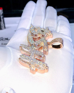 Collier pendentif croix vintage le plus populaire, plaqué argent, serti de diamants de laboratoire Moissanite couleur D VVS, certifié GIA - Product Image 2