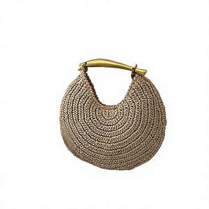 กระเป๋าถือขนาดเล็กสำหรับพักผ่อนริมทะเล ดีไซน์แรงบันดาลใจจากหวายไทย ผลิตจากโพลีเอสเตอร์ 52 - Product Image 2