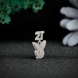 Custom Bunny Pendant VVS Moissanite Diamond Necklace 925 Sterling Silver Iced Out Rabbit Pendant Hip Hop Jewelry Personalized Lu - Product Image 6
