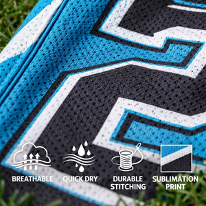 Fabricante de camisetas de béisbol personalizadas OEM, de secado rápido, transpirables, tela 100% poliéster, nombre y número del jugador sublimados personalizados - Product Image 3