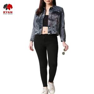 Ryan Pro Gear <b>Customized</b> <b>Denim</b> <b>Jacket</b> For Women Breathable and Comfortable Fabric with <b>Customized</b> Logo OEM Design - Product Image 2