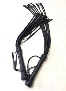 Fouet en cuir souple pour l'équitation, équipement d'entraînement équestre, poignée réglable et durable - Product Image 5