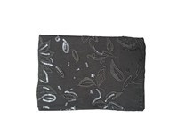 Tissu brodé de paillettes noir haut de gamme en jersey, motif floral, travail au fil, paillettes scintillantes, extensible, accessoires de mariage