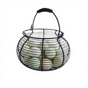 Panier de rangement multifonctionnel en métal DS5712, moderne et écologique, pour œufs de poule frais, support pour œufs, panier de rangement en fil métallique - Product Image 3
