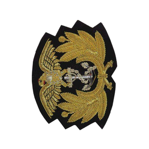 Écusson brodé personnalisé à coudre, forme irrégulière, en tissu, avec motif aigle et ancre - Product Image 4