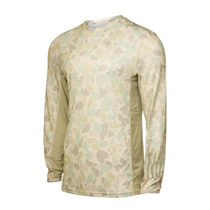 Camisetas de pesca de manga larga con logo personalizado UPF50, protección solar, ropa de pesca transpirable, fábrica mayorista. - Product Image 3