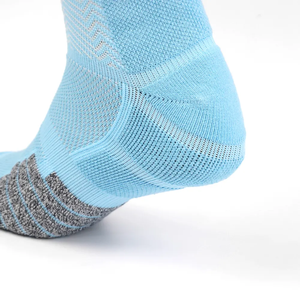 Custom <b>White</b> Anti-Slip Grip Athletic Shin Pad Breathable Eco-Friendly Crew Pro Football <b>Socks</b> Soccer Training Performance Yoga - Product Image 4