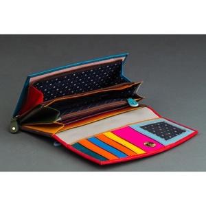 กระเป๋าคลัทช์หนังสีรุ้งสำหรับผู้หญิงกระเป๋าใส่บัตร ATM อเนกประสงค์แบบมีสไตล์ - Product Image 2