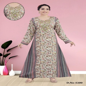Elegant Mix & Match Panel Style <b>Kaftan</b>/Jalabiya With Embroidery & Diamond Work– Luxury Mukhawar Arabic Gown for Global Export - Product Image 3
