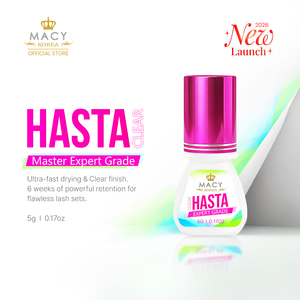 กาวต่อขนตา KOREA MACY BEAUTY Hasta Clear Glue ติดทนนาน 6 สัปดาห์ แห้งภายใน 0.3-0.5 วินาที ขนาด 3 กรัม 5 กรัม 10 กรัม กาวต่อขนตาแบบมืออาชีพ - Product Image 2