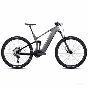 Vélo électrique en fibre de carbone avec pneus 29/27,5 2.4, double suspension, moteur central octogonal 500W, batterie lithium 48V 15Ah - Product Image 4