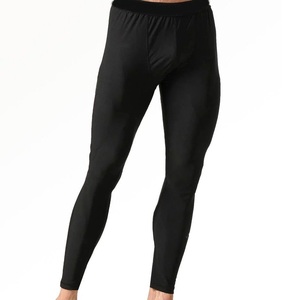 Best Selling Mens Casual Fitness Leggings Breathable Cotton Fabric Mid Waist Custom Compression Leggings Tights Low MOQ - Product Image 1