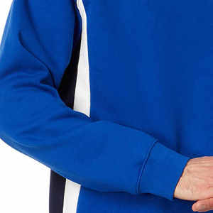 Men's Royal Blue <b>Raglan</b> Sleeve Crew Neck Pullover Sweatshirt Regular Fit 100% Cotton Casual Winter Knitted Fleece <b>Top</b> - Product Image 4