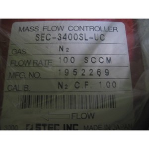 ตัวควบคุมการไหลของมวล NEW STEC MFC รุ่น SEC-3400SL-UC - อุปกรณ์และอะไหล่เซมิคอนดักเตอร์ระดับโลกที่เชื่อถือได้ - Product Image 1
