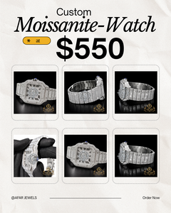 Montre AFAR JEWELS en acier inoxydable avec boîtier carré de 41 mm, mouvement à quartz analogique ETA, luxe et mode, avec boîte et papiers - Product Image 1